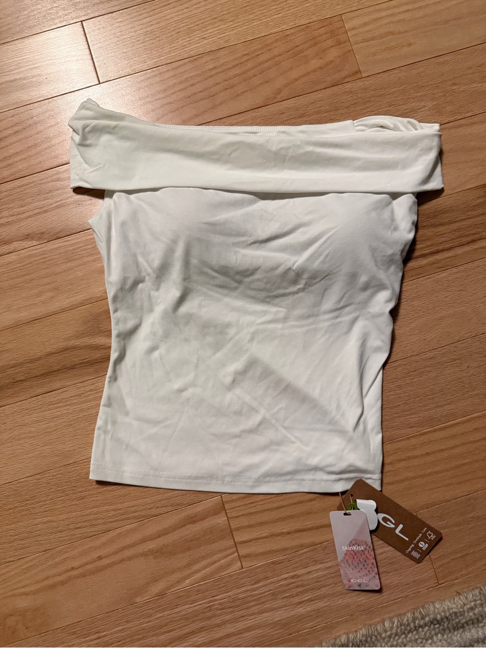 OGL Off-Shoulder White Women's Top